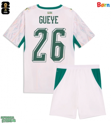 Senegal Pape Gueye #26 Replika Babytøj Hjemmebanesæt Børn VM 2026 Kortærmet (+ Korte bukser)